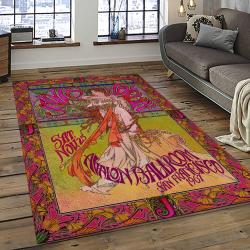Singer Janis Joplin Music Carpet Rectangle Area Rug For Living Room Bedroom Decor JJ16