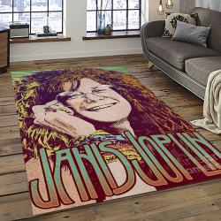 Singer Janis Joplin Music Carpet Rectangle Area Rug For Living Room Bedroom Decor JJ20