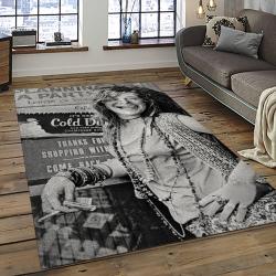 Singer Janis Joplin Music Carpet Rectangle Area Rug For Living Room Bedroom Decor JJ22
