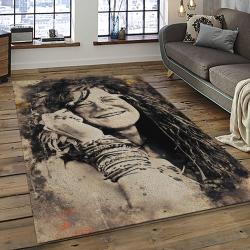 Singer Janis Joplin Music Carpet Rectangle Area Rug For Living Room Bedroom Decor JJ23