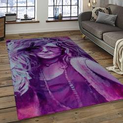 Singer Janis Joplin Music Carpet Rectangle Area Rug For Living Room Bedroom Decor JJ30