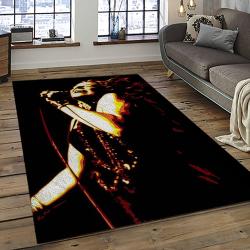 Singer Janis Joplin Music Carpet Rectangle Area Rug For Living Room Bedroom Decor JJ37
