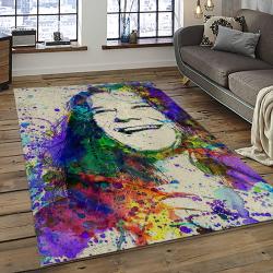 Singer Janis Joplin Music Carpet Rectangle Area Rug For Living Room Bedroom Decor JJ42