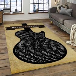 Singer Jimmy Buffett Music Carpet Rectangle Area Rug For Living Room Bedroom Decor JB06