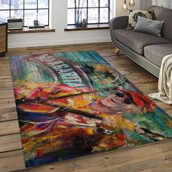 Singer Jimmy Buffett Music Carpet Rectangle Area Rug For Living Room Bedroom Decor JB07