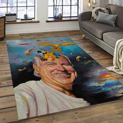 Singer Jimmy Buffett Music Carpet Rectangle Area Rug For Living Room Bedroom Decor JB17