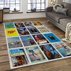 Singer Jimmy Buffett Music Carpet Rectangle Area Rug For Living Room Bedroom Decor JB22