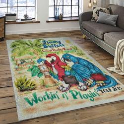 Singer Jimmy Buffett Music Carpet Rectangle Area Rug For Living Room Bedroom Decor JB23