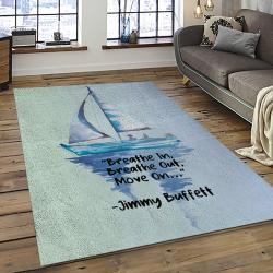 Singer Jimmy Buffett Music Carpet Rectangle Area Rug For Living Room Bedroom Decor JB26