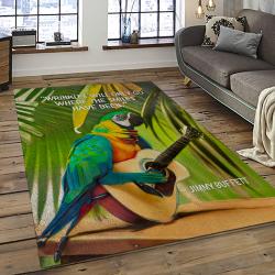 Singer Jimmy Buffett Music Carpet Rectangle Area Rug For Living Room Bedroom Decor JB29