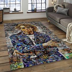 Singer John Lennon Music Carpet Rectangle Area Rug For Living Room Bedroom Decor JL03