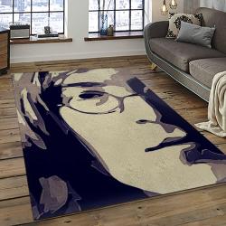 Singer John Lennon Music Carpet Rectangle Area Rug For Living Room Bedroom Decor JL05
