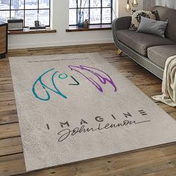 Singer John Lennon Music Carpet Rectangle Area Rug For Living Room Bedroom Decor JL07