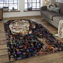 Singer John Lennon Music Carpet Rectangle Area Rug For Living Room Bedroom Decor JL13