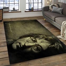 Singer John Lennon Music Carpet Rectangle Area Rug For Living Room Bedroom Decor JL14