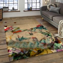 Singer John Lennon Music Carpet Rectangle Area Rug For Living Room Bedroom Decor JL15