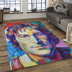 Singer John Lennon Music Carpet Rectangle Area Rug For Living Room Bedroom Decor JL17