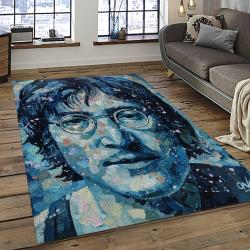 Singer John Lennon Music Carpet Rectangle Area Rug For Living Room Bedroom Decor JL20