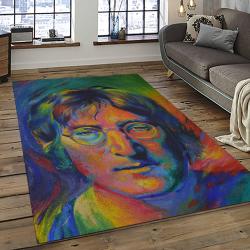 Singer John Lennon Music Carpet Rectangle Area Rug For Living Room Bedroom Decor JL21