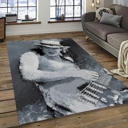 Singer Stevie Ray Vaughan Music Carpet Rectangle Area Rug For Living Room Bedroom Decor SRV12
