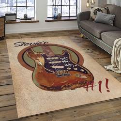 Singer Stevie Ray Vaughan Music Carpet Rectangle Area Rug For Living Room Bedroom Decor SRV14