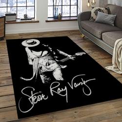 Singer Stevie Ray Vaughan Music Carpet Rectangle Area Rug For Living Room Bedroom Decor SRV16