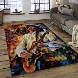Singer Stevie Ray Vaughan Music Carpet Rectangle Area Rug For Living Room Bedroom Decor SRV23