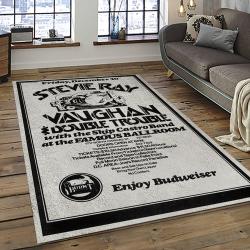 Singer Stevie Ray Vaughan Music Carpet Rectangle Area Rug For Living Room Bedroom Decor SRV25