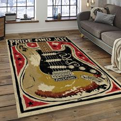 Singer Stevie Ray Vaughan Music Carpet Rectangle Area Rug For Living Room Bedroom Decor SRV26