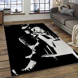 Singer Stevie Ray Vaughan Music Carpet Rectangle Area Rug For Living Room Bedroom Decor SRV27