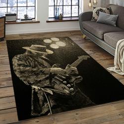 Singer Stevie Ray Vaughan Music Carpet Rectangle Area Rug For Living Room Bedroom Decor SRV39