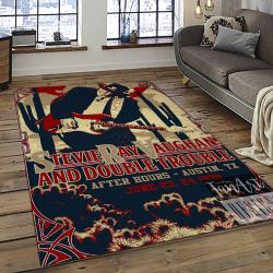 Singer Stevie Ray Vaughan Music Carpet Rectangle Area Rug For Living Room Bedroom Decor SRV42