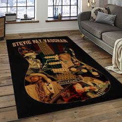 Singer Stevie Ray Vaughan Music Carpet Rectangle Area Rug For Living Room Bedroom Decor SRV45