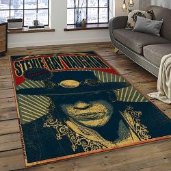 Singer Stevie Ray Vaughan Music Carpet Rectangle Area Rug For Living Room Bedroom Decor SRV46