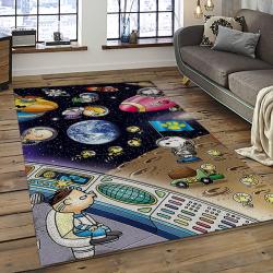 Snoopy Cartoon Movie Carpet Rectangle Area Rug For Living Room Bedroom Decor SNP101