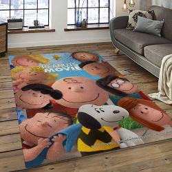Snoopy Cartoon Movie Carpet Rectangle Area Rug For Living Room Bedroom Decor SNP106