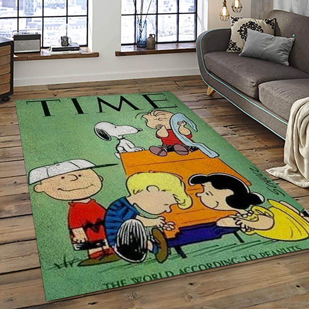 Snoopy Cartoon Movie Carpet Rectangle Area Rug For Living Room Bedroom Decor SNP108