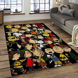 Snoopy Cartoon Movie Carpet Rectangle Area Rug For Living Room Bedroom Decor SNP109
