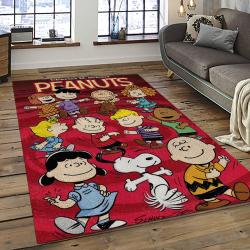 Snoopy Cartoon Movie Carpet Rectangle Area Rug For Living Room Bedroom Decor SNP110