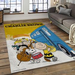 Snoopy Cartoon Movie Carpet Rectangle Area Rug For Living Room Bedroom Decor SNP112