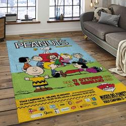 Snoopy Cartoon Movie Carpet Rectangle Area Rug For Living Room Bedroom Decor SNP113