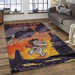 Snoopy Cartoon Movie Carpet Rectangle Area Rug For Living Room Bedroom Decor SNP115