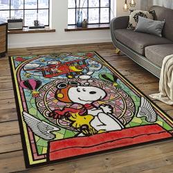 Snoopy Cartoon Movie Carpet Rectangle Area Rug For Living Room Bedroom Decor SNP119