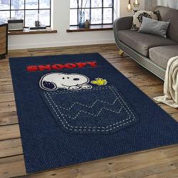Snoopy Cartoon Movie Carpet Rectangle Area Rug For Living Room Bedroom Decor SNP15