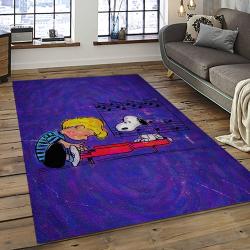 Snoopy Cartoon Movie Carpet Rectangle Area Rug For Living Room Bedroom Decor SNP17