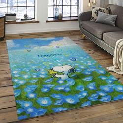 Snoopy Cartoon Movie Carpet Rectangle Area Rug For Living Room Bedroom Decor SNP20