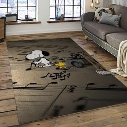 Snoopy Cartoon Movie Carpet Rectangle Area Rug For Living Room Bedroom Decor SNP23
