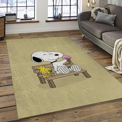 Snoopy Cartoon Movie Carpet Rectangle Area Rug For Living Room Bedroom Decor SNP29