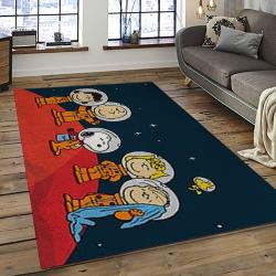 Snoopy Cartoon Movie Carpet Rectangle Area Rug For Living Room Bedroom Decor SNP31