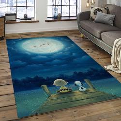 Snoopy Cartoon Movie Carpet Rectangle Area Rug For Living Room Bedroom Decor SNP37